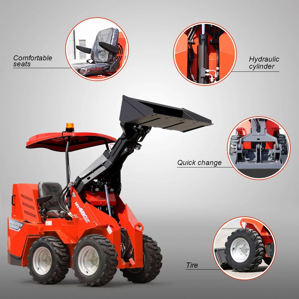 HY480Z seat, cylinder, quick change and tyres